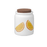 Orange Marmalade Candy Jar