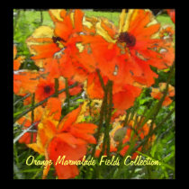 Orange Marmalade Fields Collection. posters