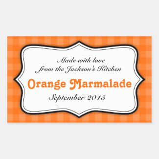 Orange Marmalade label