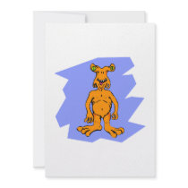 Orange Martian Custom Invitations