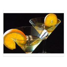Orange Martini Postcards