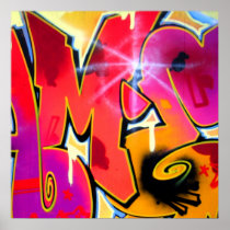 Orange Mash-Up Print