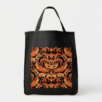 Orange Masquerade Mask Treat Halloween Bag