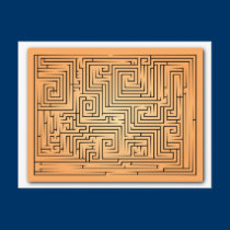Orange Maze postcards