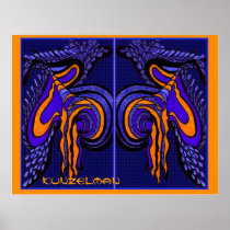 "ORANGE MELTDOWN" GICLEE PRINT