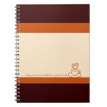 Orange Mended Hearts Coffee Notebook Journal notebooks
