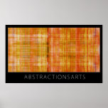 Orange Modern Art Poster Print