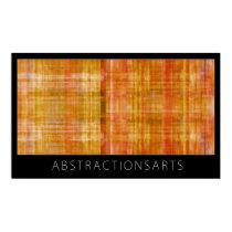 Orange Modern Art Poster Print posters