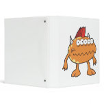 orange mohawk monster many eyes binders