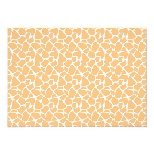 Orange Mom and Baby Giraffe Baby Shower Custom Invitation