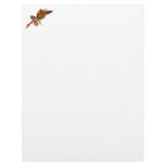 Orange Monarch Butterfly 3D Pixie - Fairy 2 Letterhead Design