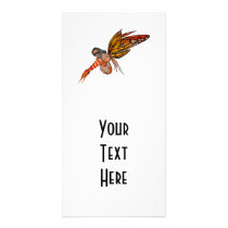 Orange Monarch Butterfly 3D Pixie - Fairy 2 Photo Cards