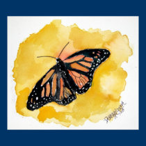 orange_monarch_butterfly posters