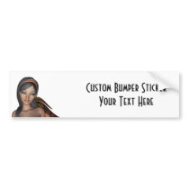 Orange Monarch Pixie Butterfly Fairy 1 - Bumper Sticker