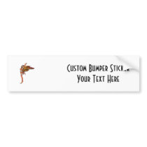 Orange Monarch Pixie Butterfly Fairy 2 - Bumper Stickers