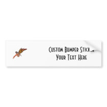 Orange Monarch Pixie Butterfly Fairy 6 - Bumper Sticker