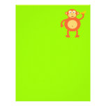Orange Monkey Personalized Letterhead