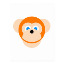Orange monkey postcards