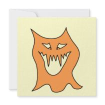 Orange Monster. Invitations