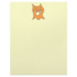 Orange Monster. Letterhead Template
