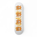 Orange Monster. Skateboard Deck