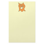 Orange Monster. Customized Stationery