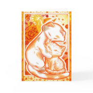 Orange Mother's Day card