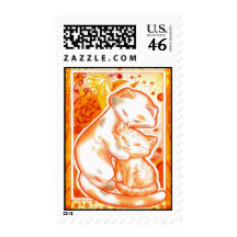 Orange Mother's Day Stamp