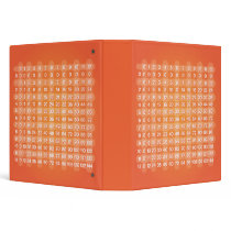 Orange Multiplication Table Binder