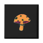 ORANGE Mushroom Refrigerator Magnet