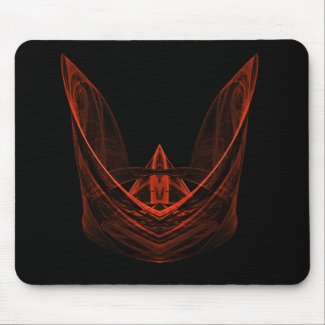 Orange Napkin Crown mousepad
