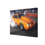 Orange nitrous Mustang Lx burnout Canvas canvas prints