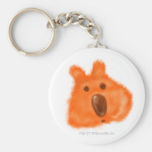 Orange Nosed Critter Keychains