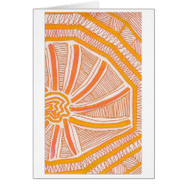 Orange Note Card cards