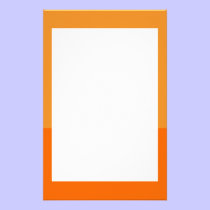 Orange on Orange Border Stationery stationery