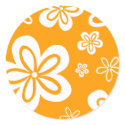 Orange Oopsy-Daisy Sticker by DesignerGal Orange Oopsy-Daisy Sticker
