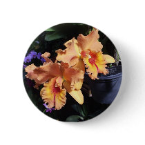 Orange Orchid Corsage Pin buttons