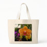 Orange Orchide Canvas Bag