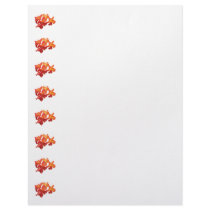 orange-orchids letterhead template