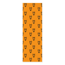 Orange owl pattern business card templates