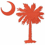 Orange Palmetto Embroidered Shirt