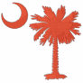 Orange Palmetto Embroidered Shirt