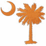 Orange Palmetto Moon Embroidered Shirt
