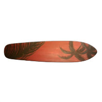 Orange Palms Skate Board Deck