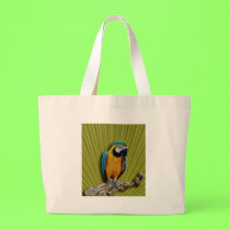 Orange Parrot & Palms bag bags