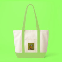 Orange Parrot & Palms bag bags