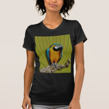 Orange Parrot & Palms t-shirt