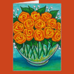 orange, roses, white, aqua, green, blue, vase,