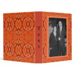 orange pattern binders