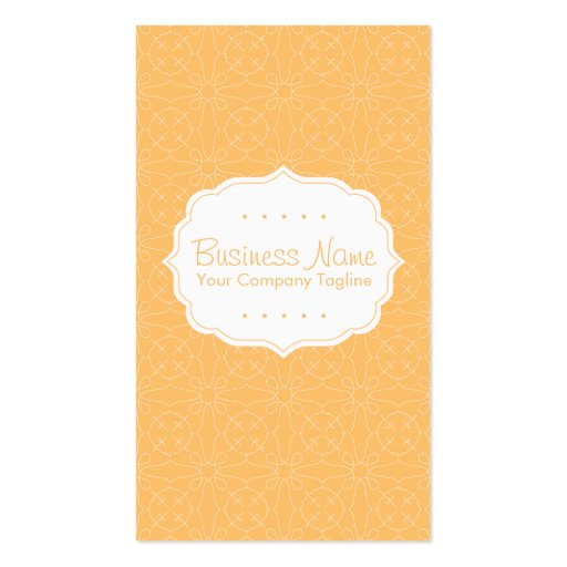 Orange Pattern Business Card